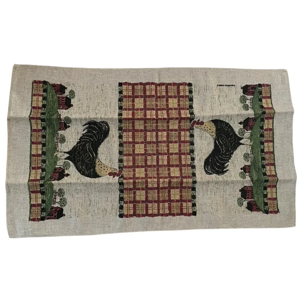 Warren Kimble Linen Blend Farm Style Tea / Kitchen Towel